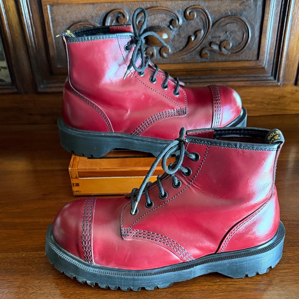 Dr. Martens 7713 Vintage 90’s Air Wair Oxblood Leather Boots ~ 5